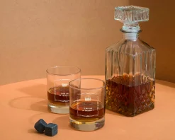 Carafe à whisky et verres à whisky personnalisés