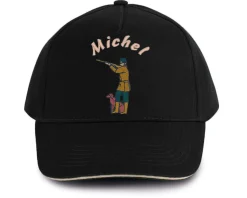 Casquette Personnalisable - Verte, bleue ou noire - Chasse