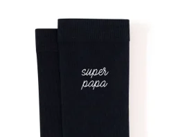 Chaussettes brodées Le Slip Français - Super Papa