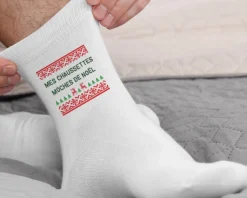 Chaussettes de Noël personnalisées - Message