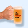Chope de bière personnalisée - Message Moto