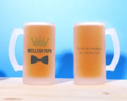 Chope de bière personnalisée - Papa Royal