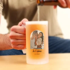 Chope de bière personnalisée - Instantané d'Amour