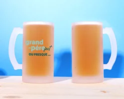 Chope de bière personnalisée - Grand Père-fect