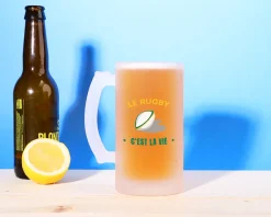 Chope de bière personnalisée - Passion Rugby