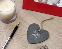 Coeur Ardoise à suspendre Family Circus