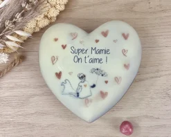 Coeur tout chocolat personnalisé - Bonne Fête Mamie
