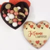 Coeur tout chocolat personnalisé - Amour