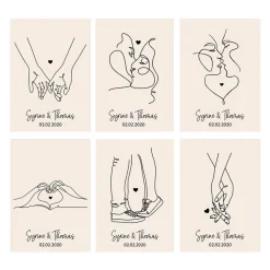Coffret Champagne personnalisé - Dessin au trait