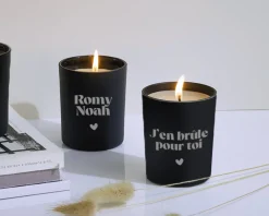 Coffret coquin personnalisé - Huile de massage et bougie