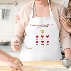 Coffret cuisine - Tablier et pot à biscuits personnalisés