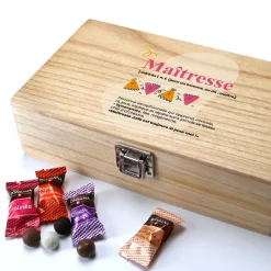 Coffret de chocolats Monbana personnalisé - Définition Maitresse/Maitre