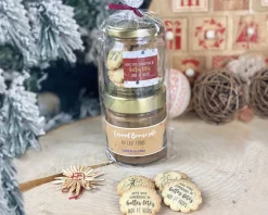 Coffret duo biscuits et caramel beurre salé Personnalisable - Noël