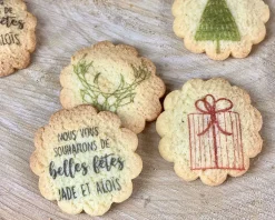 Coffret duo biscuits et caramel beurre salé Personnalisable - Noël