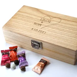 Coffret gourmand personnalisé - Champagne et chocolats