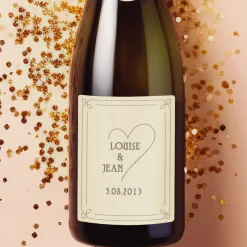 Coffret gourmand personnalisé - Champagne et chocolats