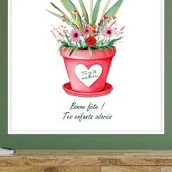 Coffret personnalisé affiche et ecocube - Empreintes
