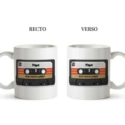 Coffret rétro K7 - Tapis de souris et mug personnalisés