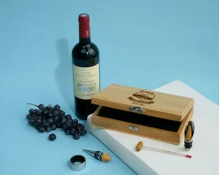 Coffret sommelier personnalisé - 5 accessoires - De Père en Fils / Fille