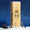 Coffret sommelier personnalisé - 4 accessoires - Papa Royal