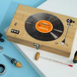 Coffret sommelier personnalisé - Retro Vinyle
