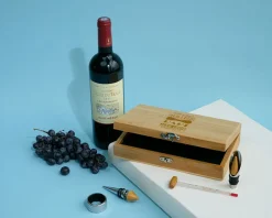Coffret sommelier personnalisé - 5 accessoires - Meilleur Grand-Père