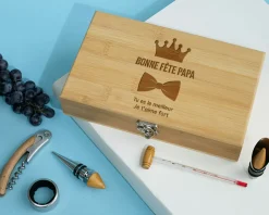 Coffret sommelier personnalisé - 5 accessoires - Papa Royal