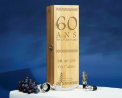 Coffret sommelier personnalisé anniversaire - 4 accessoires - Âge