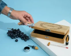 Coffret sommelier personnalisé - 5 accessoires - Bonne dégustation