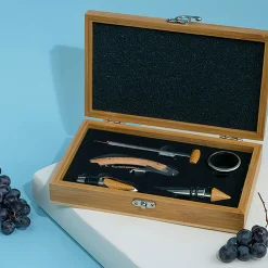 Coffret sommelier personnalisé - 5 accessoires - Papi et ses petits coeurs