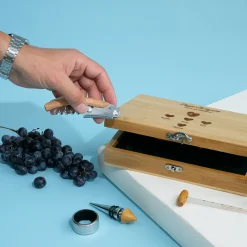 Coffret sommelier personnalisé - 5 accessoires - Papi et ses petits coeurs