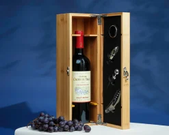 Coffret sommelier personnalisé - 4 accessoires - La cave de