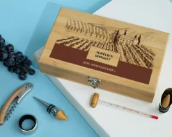 Coffret sommelier personnalisé - 5 accessoires - Vignoble