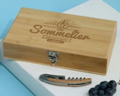 Coffret sommelier personnalisé - 5 accessoires - Sommelier