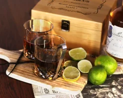 Coffret whisky personnalisé en bois - Prénom et Message
