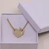 Collier Coeur barette en Plaqué Or 18 carats