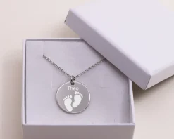 Collier empreinte pied Personnalisable