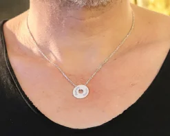 Collier homme personnalisé jeton sur chaîne