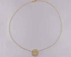 Collier homme personnalisé jeton sur chaîne