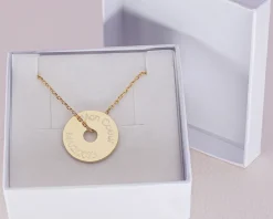 Collier homme personnalisé jeton sur chaîne