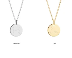 Collier personnalisé plaqué or ou argent - Constellations