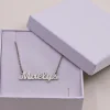 Collier Prénom - Plaqué or 18 carats, Argent ou Argent rosé