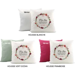 Coussin de Noël personnalisé - Message