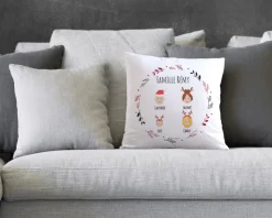 Coussin de Noël personnalisé - Family Circus