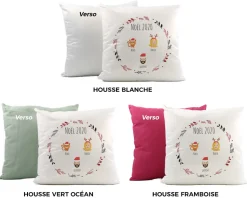 Coussin de Noël personnalisé - Family Circus