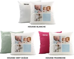 Coussin personnalisé - 3 Photos