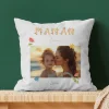 Coussin personnalisé - Amour Fleuri