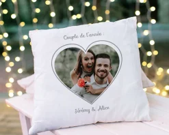 Coussin personnalisé - Coeur Photo
