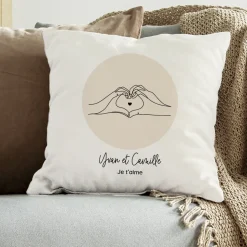 Coussin personnalisé - Dessin au trait