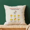 Coussin personnalisé - Famille poussins